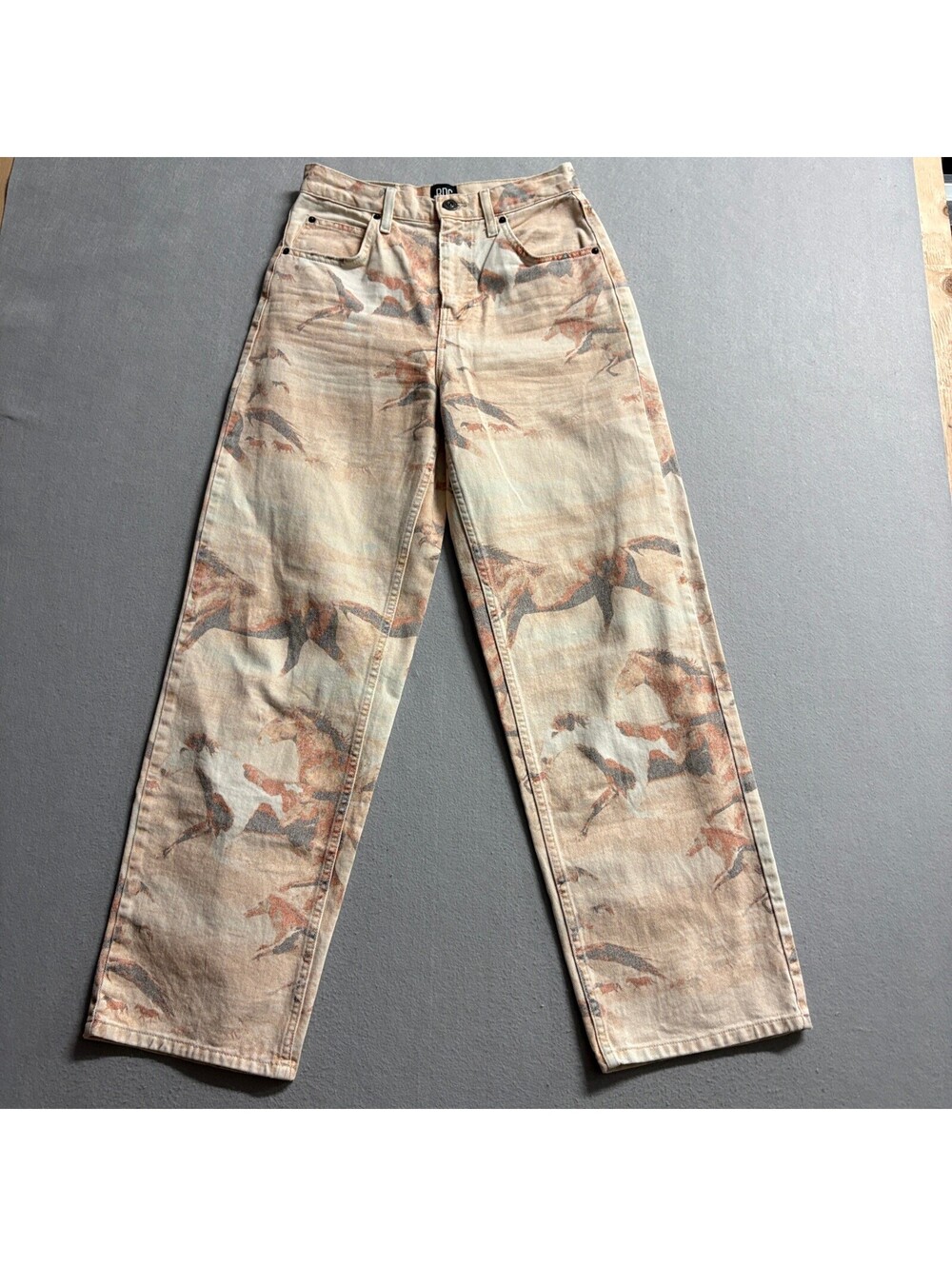 BDG Urban Outfitters Horse Print High Rise Baggy Jeans Womens Size 26